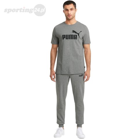 Koszulka męska Puma ESS Logo Tee Medium szara 586666 03 Puma Koszulka męska Puma ESS Logo Tee Medium szara 586666 03 Puma