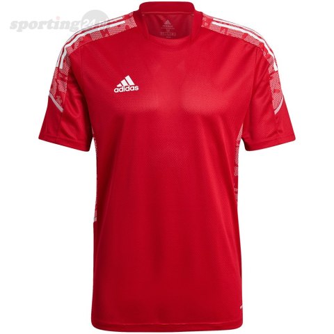 Koszulka męska adidas Condivo 21 Training Jersey Primeblue czerwona GH7166 Adidas teamwear Koszulka męska adidas Condivo 21 Training Jersey Primeblue czerwona GH7166 Adidas teamwear