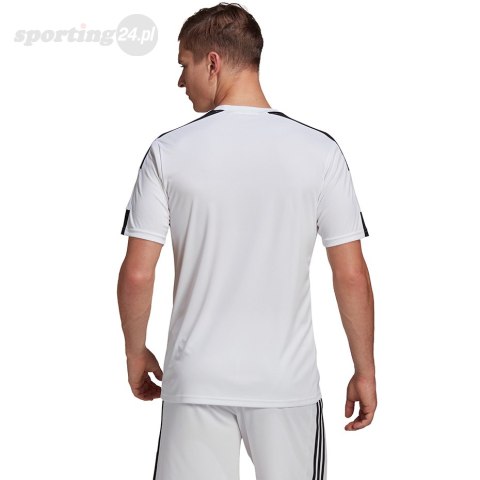 Koszulka męska adidas Squadra 21 Jersey Short Sleeve biała GN5723 Adidas teamwear Koszulka męska adidas Squadra 21 Jersey Short Sleeve biała GN5723 Adidas teamwear