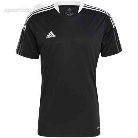 Koszulka męska adidas Tiro 21 Training Jersey czarna GM7586 Adidas teamwear Koszulka męska adidas Tiro 21 Training Jersey czarna GM7586 Adidas teamwear
