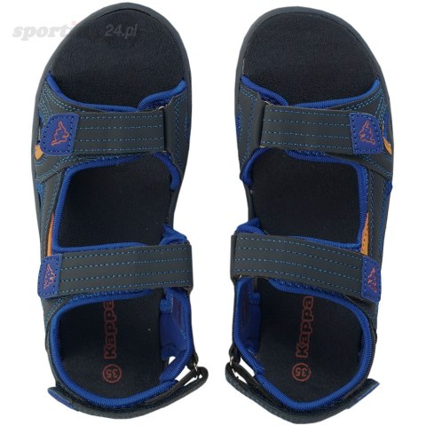 Sandały dla dzieci Kappa Early II K Footwear Kids granatowo-pomarańczowe 260373K 6744 Kappa Sandały dla dzieci Kappa Early II K Footwear Kids granatowo-pomarańczowe 260373K 6744 Kappa