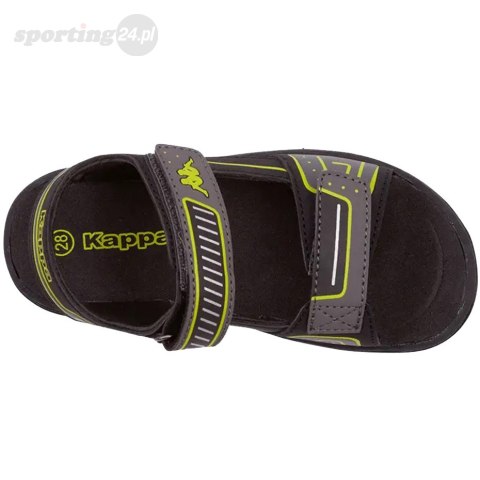 Sandały dla dzieci Kappa Paxos czarno-limonkowe 260864K 1133 Kappa Sandały dla dzieci Kappa Paxos czarno-limonkowe 260864K 1133 Kappa