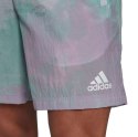 Spodenki męskie adidas Essentials Short fioletowo-zielone GL0065 Adidas