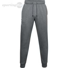 Spodnie męskie Under Armour Rival Fleece 3Logo Jogger ciemnoszare 1357131 012 Under Armour