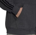 Bluza męska adidas Essentials Fleece 3-Stripes Hoodie ciemnoszara GK9082 Adidas