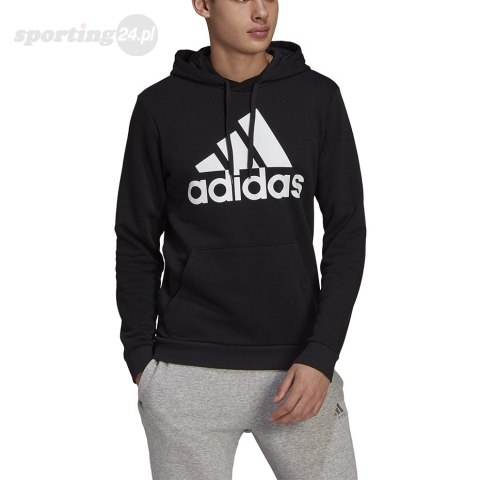 Bluza męska adidas Essentials Fleece Big Logo Hoodie czarna GK9220 Adidas Bluza męska adidas Essentials Fleece Big Logo Hoodie czarna GK9220 Adidas