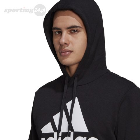 Bluza męska adidas Essentials Fleece Big Logo Hoodie czarna GK9220 Adidas Bluza męska adidas Essentials Fleece Big Logo Hoodie czarna GK9220 Adidas