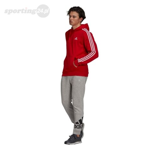 Bluza męska adidas Essentials Fleece czerwona GU2523 Adidas Bluza męska adidas Essentials Fleece czerwona GU2523 Adidas