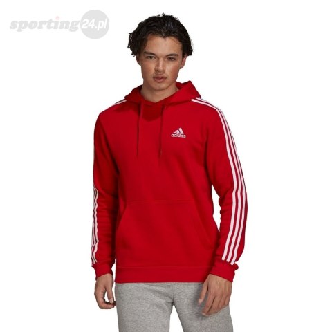 Bluza męska adidas Essentials Fleece czerwona GU2523 Adidas Bluza męska adidas Essentials Fleece czerwona GU2523 Adidas