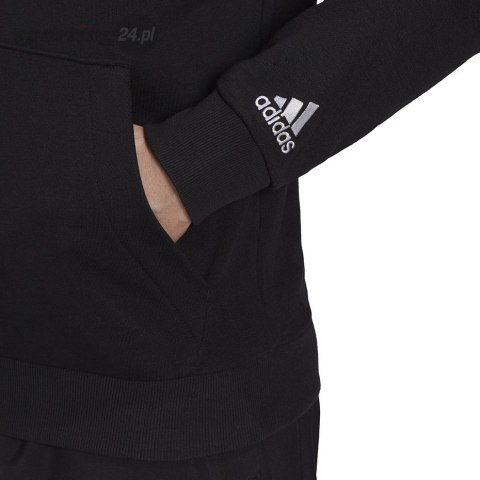 Bluza męska adidas Essentials French Terry Linear Logo Hoodie czarna GK9064 Adidas Bluza męska adidas Essentials French Terry Linear Logo Hoodie czarna GK9064 Adidas