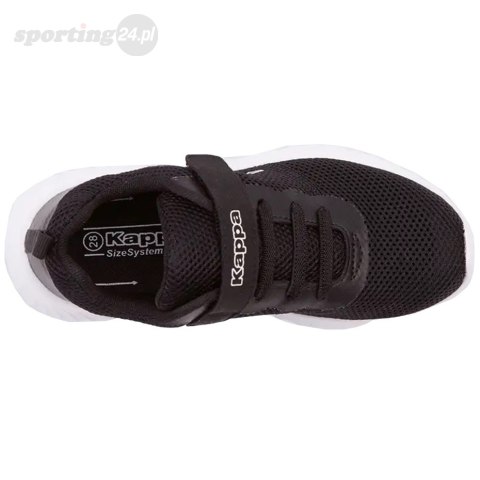 Buty dla dzieci Kappa Ces K czarno-białe 260798K 1110 Kappa Buty dla dzieci Kappa Ces K czarno-białe 260798K 1110 Kappa