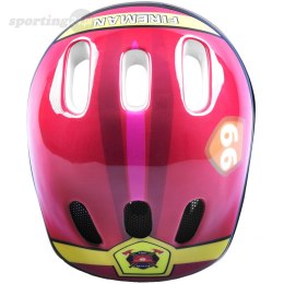 Kask rowerowy dla dzieci Spokey Biker 6 Fireman 44-48 cm czerwony 940656 Spokey