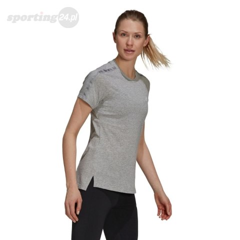 Koszulka damska adidas AEROREADY Designed szara GS1366 Adidas Koszulka damska adidas AEROREADY Designed szara GS1366 Adidas