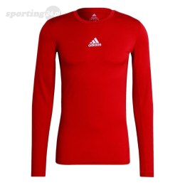 Koszulka męska adidas Compression Long Sleeve Tee czerwona GU7336 Adidas teamwear