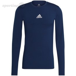 Koszulka męska adidas Compression Long Sleeve Tee granatowa GU7338 Adidas teamwear