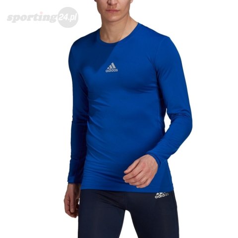 Koszulka męska adidas Compression Long Sleeve Tee niebieska GU7335 Adidas teamwear Koszulka męska adidas Compression Long Sleeve Tee niebieska GU7335 Adidas teamwear