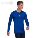 Koszulka męska adidas Compression Long Sleeve Tee niebieska GU7335 Adidas teamwear