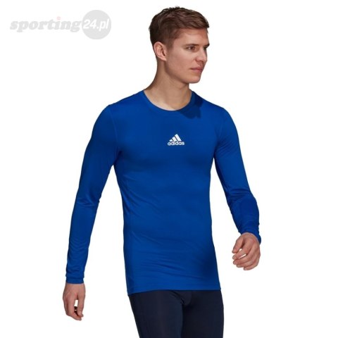 Koszulka męska adidas Compression Long Sleeve Tee niebieska GU7335 Adidas teamwear Koszulka męska adidas Compression Long Sleeve Tee niebieska GU7335 Adidas teamwear