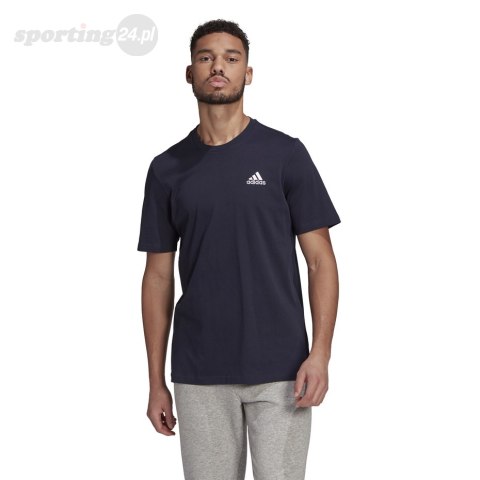 Koszulka męska adidas Essentials T-shirt granatowa GK9649 Adidas Koszulka męska adidas Essentials T-shirt granatowa GK9649 Adidas
