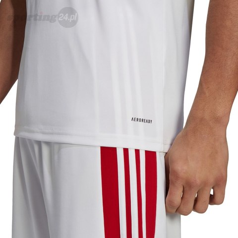 Koszulka męska adidas Squadra 21 Jersey Short Sleeve biała GN5725 Adidas teamwear Koszulka męska adidas Squadra 21 Jersey Short Sleeve biała GN5725 Adidas teamwear