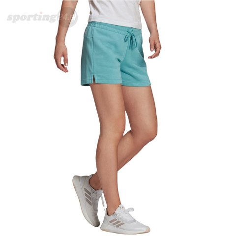 Spodenki damskie adidas Essentials Slim Lo niebieskie H07886 Adidas Spodenki damskie adidas Essentials Slim Lo niebieskie H07886 Adidas