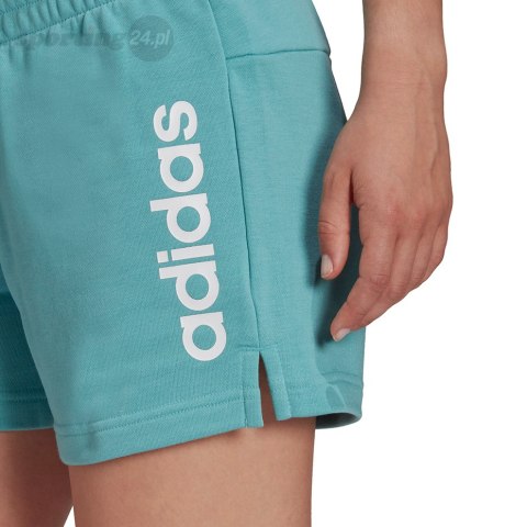Spodenki damskie adidas Essentials Slim Lo niebieskie H07886 Adidas Spodenki damskie adidas Essentials Slim Lo niebieskie H07886 Adidas