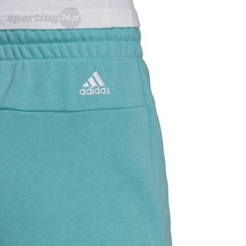 Spodenki damskie adidas Essentials Slim Lo niebieskie H07886 Adidas Spodenki damskie adidas Essentials Slim Lo niebieskie H07886 Adidas