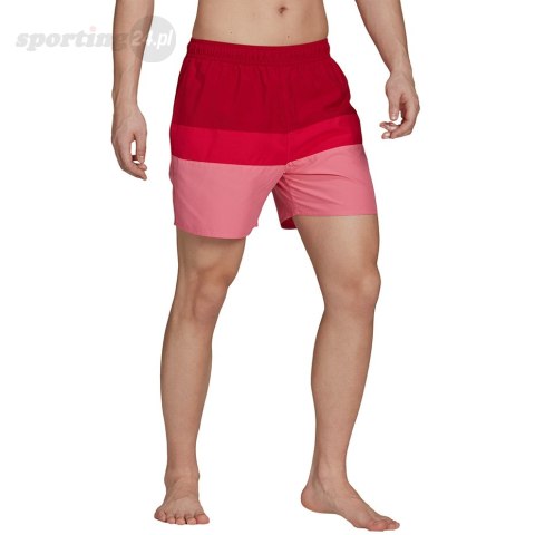 Spodenki kąpielowe męskie adidas Short-Length Colorb czerwono-różowe GU0312 Adidas Spodenki kąpielowe męskie adidas Short-Length Colorb czerwono-różowe GU0312 Adidas