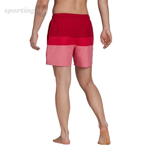Spodenki kąpielowe męskie adidas Short-Length Colorb czerwono-różowe GU0312 Adidas Spodenki kąpielowe męskie adidas Short-Length Colorb czerwono-różowe GU0312 Adidas