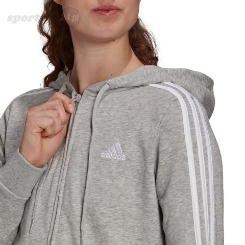 Bluza damska adidas W 3S Ft Fz Hd szara GL0802 Adidas Bluza damska adidas W 3S Ft Fz Hd szara GL0802 Adidas
