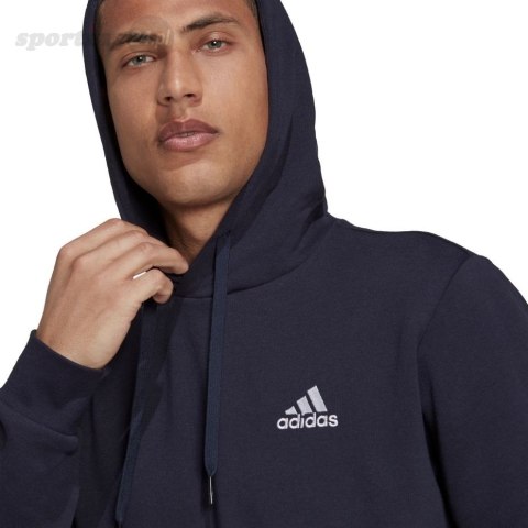 Bluza męska adidas Essentials Fleece Hoodie granatowa H12216 Adidas Bluza męska adidas Essentials Fleece Hoodie granatowa H12216 Adidas