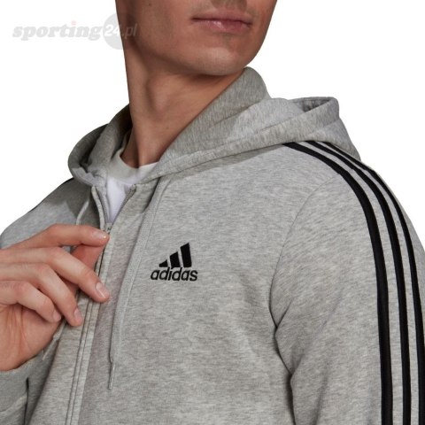 Bluza męska adidas Essentials Fleece szara HB0041 Adidas Bluza męska adidas Essentials Fleece szara HB0041 Adidas