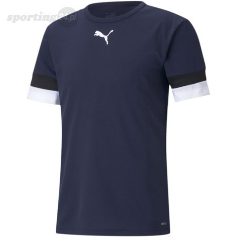 Koszulka męska Puma teamRISE Jersey Peacoat granatowa 704932 06 Puma Koszulka męska Puma teamRISE Jersey Peacoat granatowa 704932 06 Puma