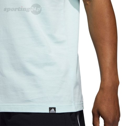 Koszulka męska adidas Lil Stripes adidas Hoops Graphic miętowa GS7222 Adidas Koszulka męska adidas Lil Stripes adidas Hoops Graphic miętowa GS7222 Adidas