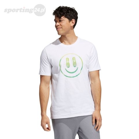 Koszulka męska adidas You Feel Me Tee biała H19307 Adidas Koszulka męska adidas You Feel Me Tee biała H19307 Adidas