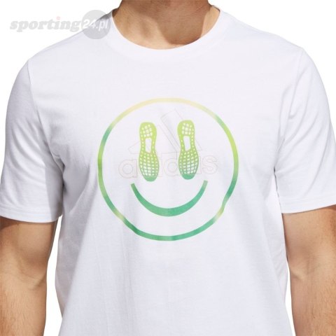 Koszulka męska adidas You Feel Me Tee biała H19307 Adidas Koszulka męska adidas You Feel Me Tee biała H19307 Adidas