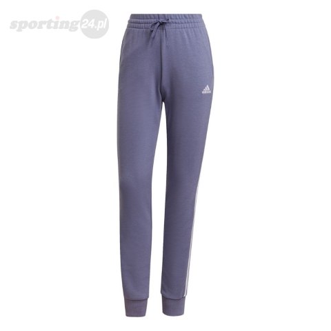 Spodnie damskie adidas Essentials French Terry 3-Stripes Pants fioletowe H42011 Adidas Spodnie damskie adidas Essentials French Terry 3-Stripes Pants fioletowe H42011 Adidas