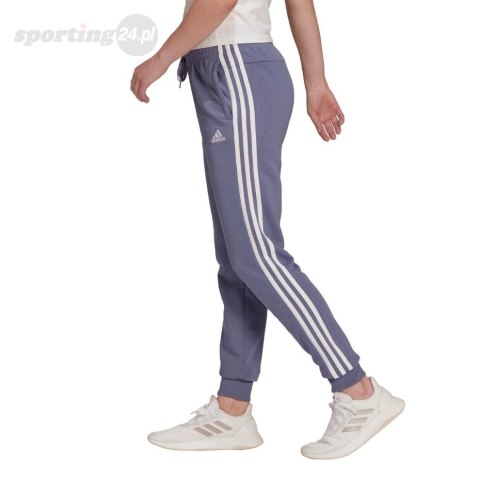 Spodnie damskie adidas Essentials French Terry 3-Stripes Pants fioletowe H42011 Adidas Spodnie damskie adidas Essentials French Terry 3-Stripes Pants fioletowe H42011 Adidas
