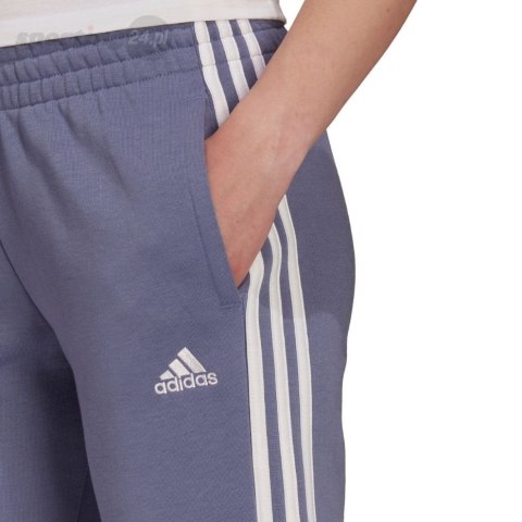 Spodnie damskie adidas Essentials French Terry 3-Stripes Pants fioletowe H42011 Adidas Spodnie damskie adidas Essentials French Terry 3-Stripes Pants fioletowe H42011 Adidas