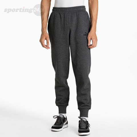Spodnie męskie Puma ESS Logo Pants FL ciemnoszare 586714 07 Puma Spodnie męskie Puma ESS Logo Pants FL ciemnoszare 586714 07 Puma