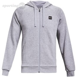 Bluza męska Under Armour Rival Fleece FZ Hoodie jasnoszara 1357111 011 Under Armour