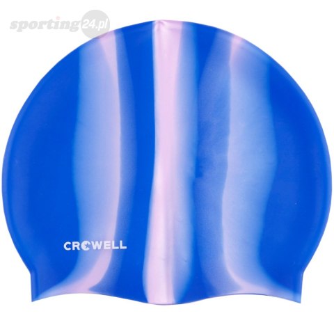 Czepek pływacki silikonowy Crowell Multi Flame niebiesko-różowy kol.06 Crowell Czepek pływacki silikonowy Crowell Multi Flame niebiesko-różowy kol.06 Crowell
