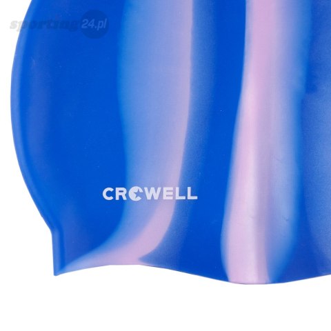 Czepek pływacki silikonowy Crowell Multi Flame niebiesko-różowy kol.06 Crowell Czepek pływacki silikonowy Crowell Multi Flame niebiesko-różowy kol.06 Crowell