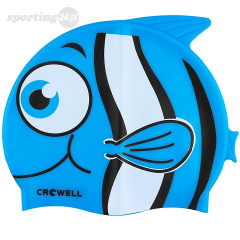 Czepek pływacki silikonowy dla dzieci Crowell Nemo Jr niebieski Crowell Czepek pływacki silikonowy dla dzieci Crowell Nemo Jr niebieski Crowell