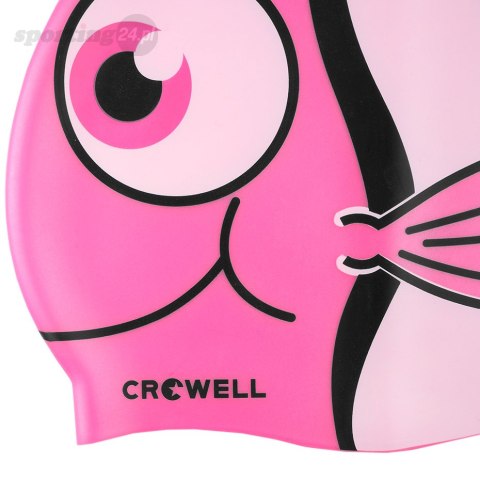 Czepek pływacki silikonowy dla dzieci Crowell Nemo Jr różowy Crowell Czepek pływacki silikonowy dla dzieci Crowell Nemo Jr różowy Crowell