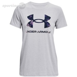 Koszulka damska Under Armour Live Sportstyle Graphic Ssc szara 1356305 017 Under Armour