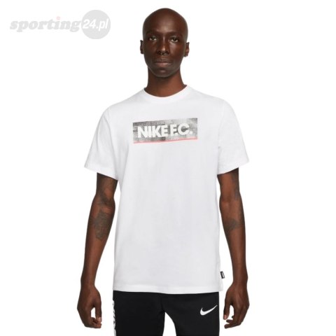 Koszulka męska Nike NK Fc Tee Seasonal Block biała DH7444 100 Nike Football Koszulka męska Nike NK Fc Tee Seasonal Block biała DH7444 100 Nike Football