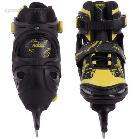 Łyżwy Roces Jokey Ice 3.0 Boy czarno-limonkowe 450707 02 Roces Łyżwy Roces Jokey Ice 3.0 Boy czarno-limonkowe 450707 02 Roces