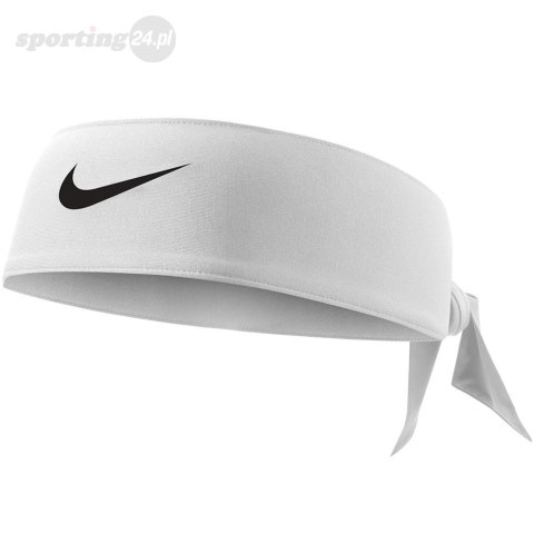 Opaska na głowę Nike Dri Fit Head Tie Reversible biała N1002146101OS Nike Opaska na głowę Nike Dri Fit Head Tie Reversible biała N1002146101OS Nike