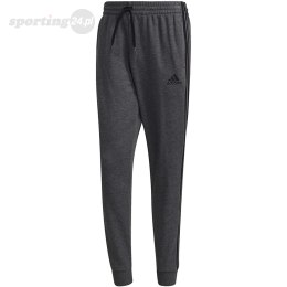 Spodnie męskie adidas Essentials French Terry Tapered Cuff 3-Stripes Pants szare H12256 Adidas